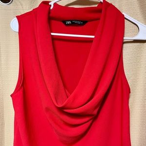 Zara Sleeveless Scoop Neck Top